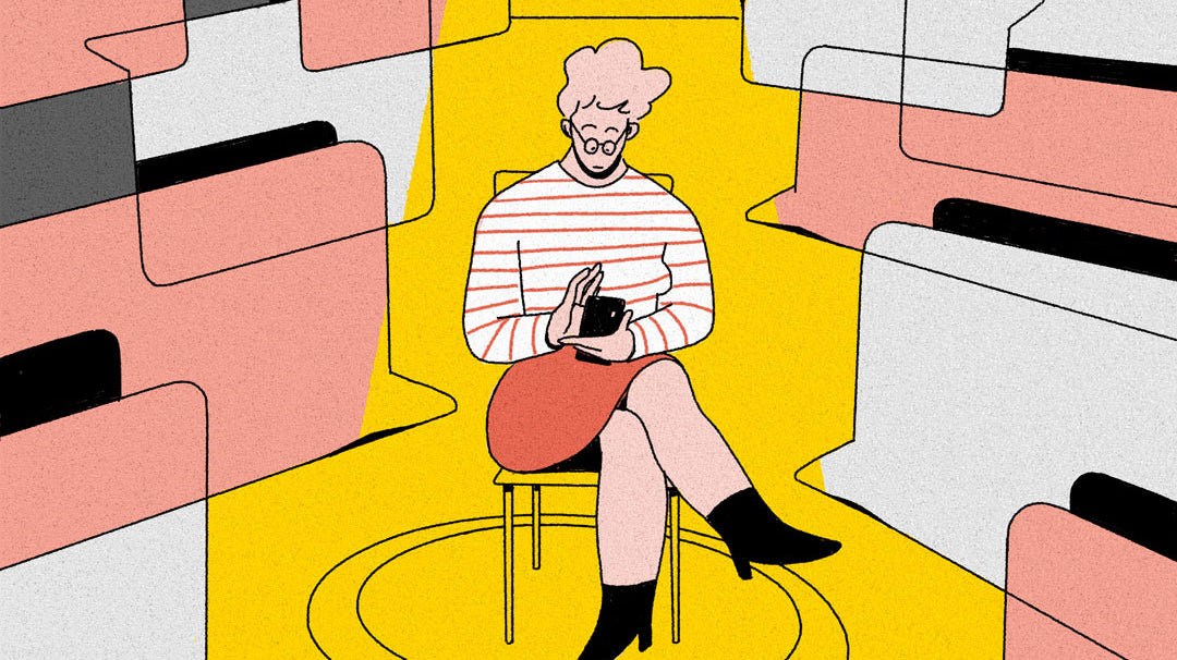 My mom started online dating, and she doesn’t know how to text