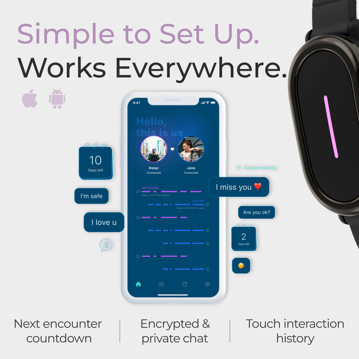 Bondtouch Privatespace White Bond Touch Best Long Distance Bond